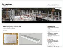 Tablet Screenshot of byggeplass.wordpress.com