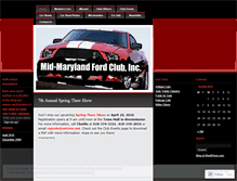 Tablet Screenshot of midmarylandfordclub.wordpress.com