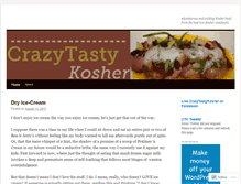 Tablet Screenshot of crazytastykosher.wordpress.com