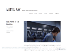 Tablet Screenshot of mettelray.wordpress.com