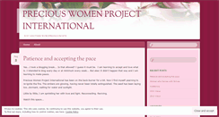 Desktop Screenshot of preciouswomenproject.wordpress.com