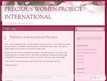 Tablet Screenshot of preciouswomenproject.wordpress.com