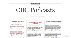 Desktop Screenshot of cbcpodcasts.wordpress.com