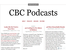 Tablet Screenshot of cbcpodcasts.wordpress.com