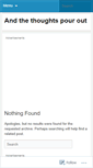 Mobile Screenshot of andthethoughtspourout.wordpress.com