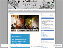 Tablet Screenshot of progettoagata.wordpress.com