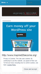 Mobile Screenshot of inspired2become.wordpress.com