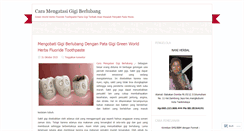 Desktop Screenshot of caramengatasigigiberlubang.wordpress.com