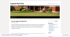 Desktop Screenshot of leylandgolfclub.wordpress.com