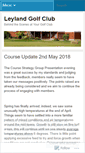 Mobile Screenshot of leylandgolfclub.wordpress.com