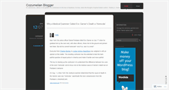 Desktop Screenshot of cozumelianblogger.wordpress.com