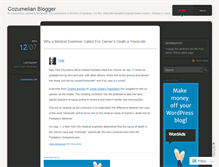 Tablet Screenshot of cozumelianblogger.wordpress.com