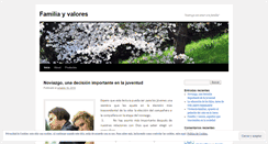 Desktop Screenshot of familiavalores.wordpress.com