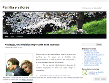 Tablet Screenshot of familiavalores.wordpress.com