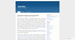 Desktop Screenshot of baudrate.wordpress.com