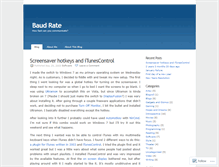 Tablet Screenshot of baudrate.wordpress.com
