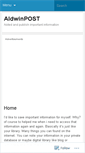 Mobile Screenshot of aldwinpost.wordpress.com