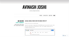 Desktop Screenshot of ajaxjoshi.wordpress.com