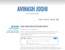 Tablet Screenshot of ajaxjoshi.wordpress.com