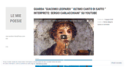 Desktop Screenshot of lemiepoesie1947.wordpress.com