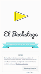 Mobile Screenshot of elbackstageblog.wordpress.com
