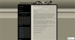 Desktop Screenshot of cuestiondeactitud.wordpress.com