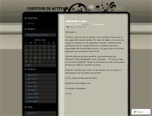 Tablet Screenshot of cuestiondeactitud.wordpress.com