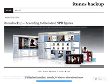 Tablet Screenshot of itunesbackup.wordpress.com