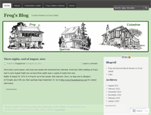 Tablet Screenshot of frogsparrow.wordpress.com