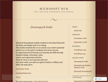 Tablet Screenshot of microsofthub.wordpress.com