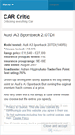 Mobile Screenshot of carcritic.wordpress.com
