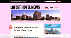 Desktop Screenshot of latesthotelnews.wordpress.com