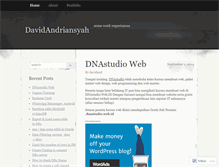 Tablet Screenshot of davidaank.wordpress.com