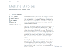 Tablet Screenshot of bellaandherbabies.wordpress.com