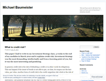 Tablet Screenshot of michaelbaumeister.wordpress.com