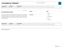 Tablet Screenshot of childrenintherapy.wordpress.com