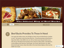 Tablet Screenshot of beefbucks.wordpress.com
