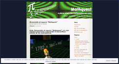 Desktop Screenshot of mathquest.wordpress.com