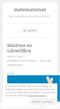 Mobile Screenshot of matematemas.wordpress.com