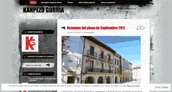 Desktop Screenshot of kanpezugorria.wordpress.com