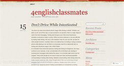 Desktop Screenshot of 4englishclassmates.wordpress.com