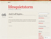 Tablet Screenshot of lifesquietstorm.wordpress.com