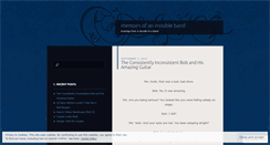 Desktop Screenshot of invisibleband.wordpress.com