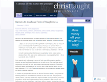 Tablet Screenshot of christtaught.wordpress.com