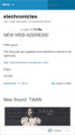 Mobile Screenshot of elechronicals.wordpress.com