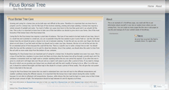 Desktop Screenshot of ficusbonsaitree.wordpress.com