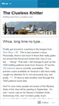 Mobile Screenshot of cluelessknitter.wordpress.com