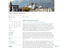 Tablet Screenshot of cluelessknitter.wordpress.com