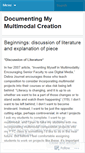 Mobile Screenshot of goingmultimodal.wordpress.com