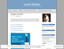 Tablet Screenshot of lewissinden.wordpress.com